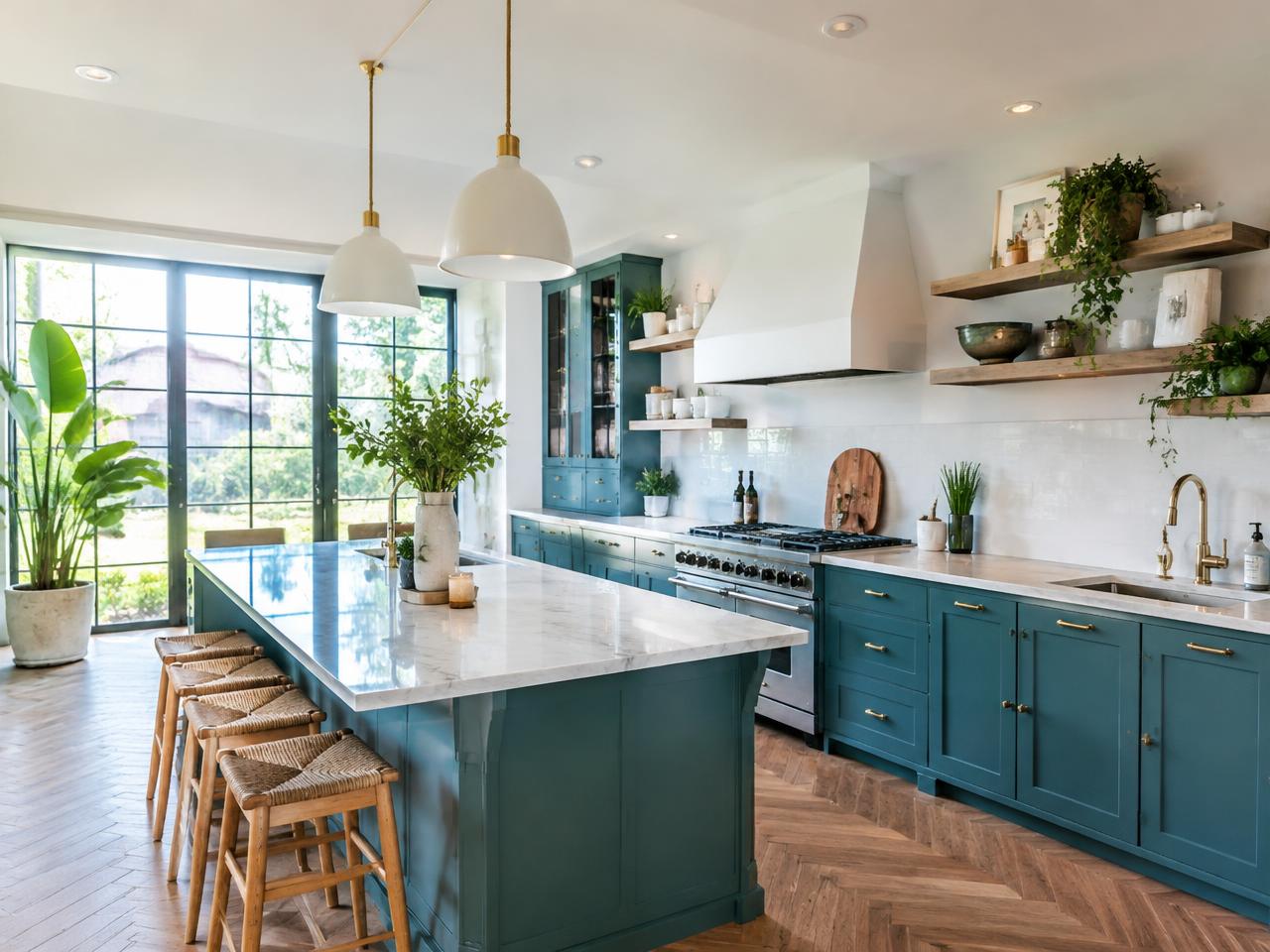 Sparkling modern kitchen